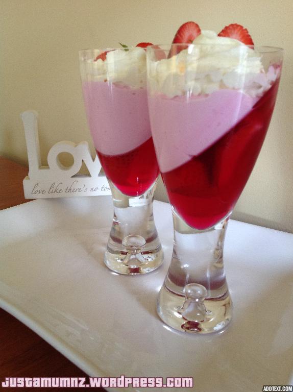 Strawberry Jelly Mousse Delight! Just a Mum