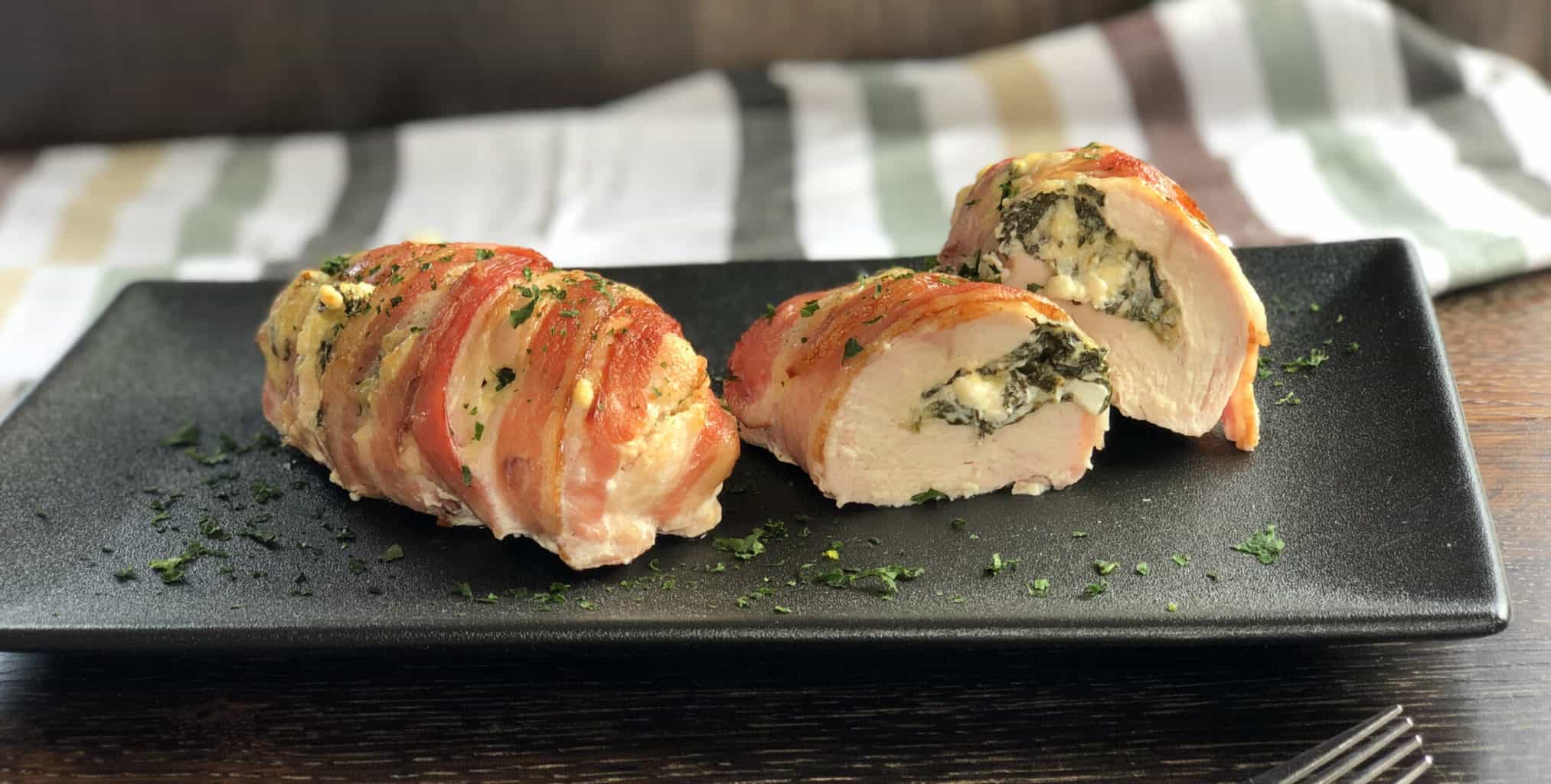 Bacon Wrapped Stuffed Chicken Just A Mum S Kitchen