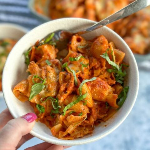 Easy Creamy Tomato Pasta Bake Just A Mum S Kitchen