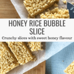 Classic Honey Rice Bubble Slice Everyone Remembers Pinterest Pin