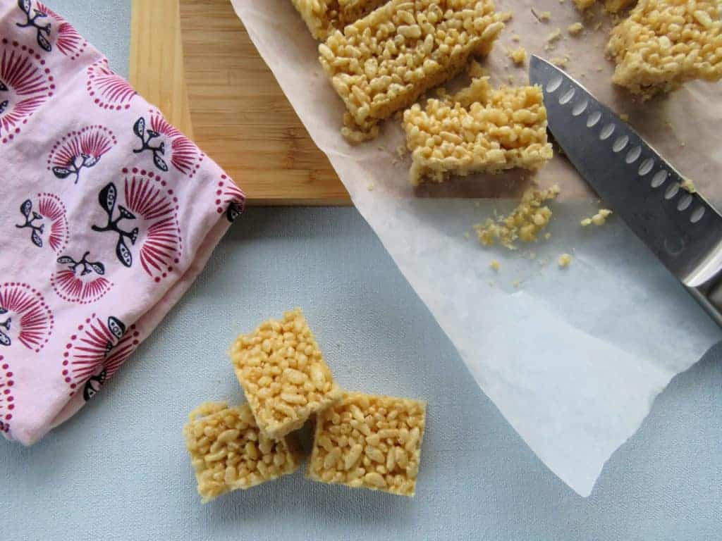 Honey Rice Bubble Slice Just a Mum's Kitchen