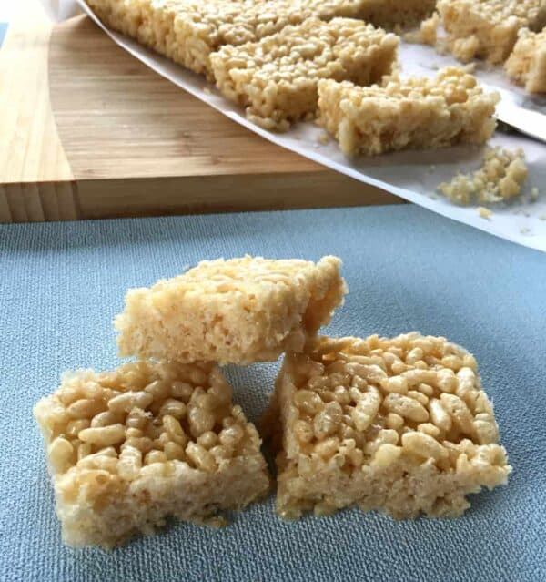 Honey Rice Bubble Slice - Just a Mum's Kitchen