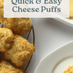 Easy Cheese Puffs for Parties and Entertaining Pinterest Pin
