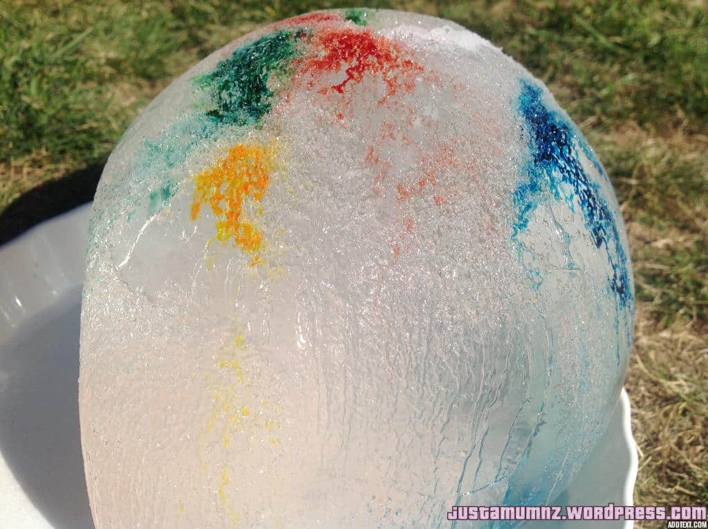 Ice Balloons Sciencey Fun Just a Mum