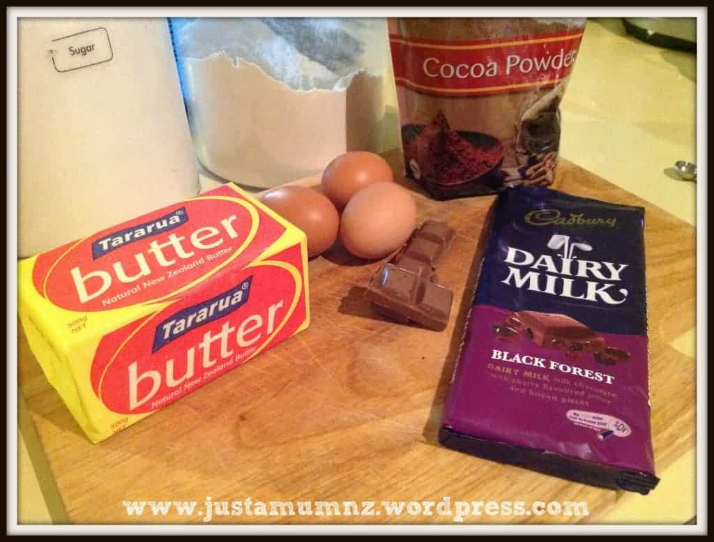 Chocolate Brownie Ingredients