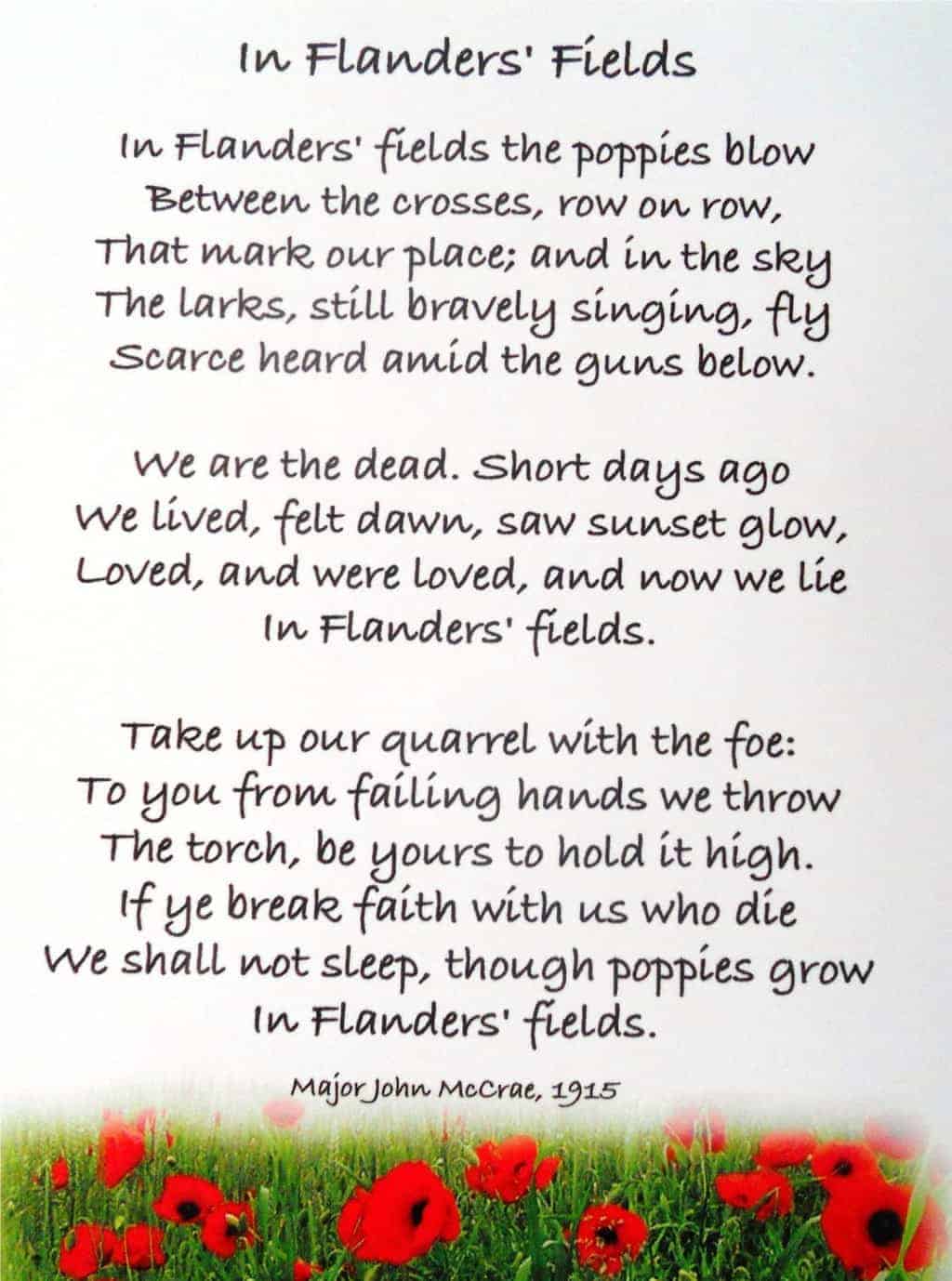 Flanders Fields - Anzac Day