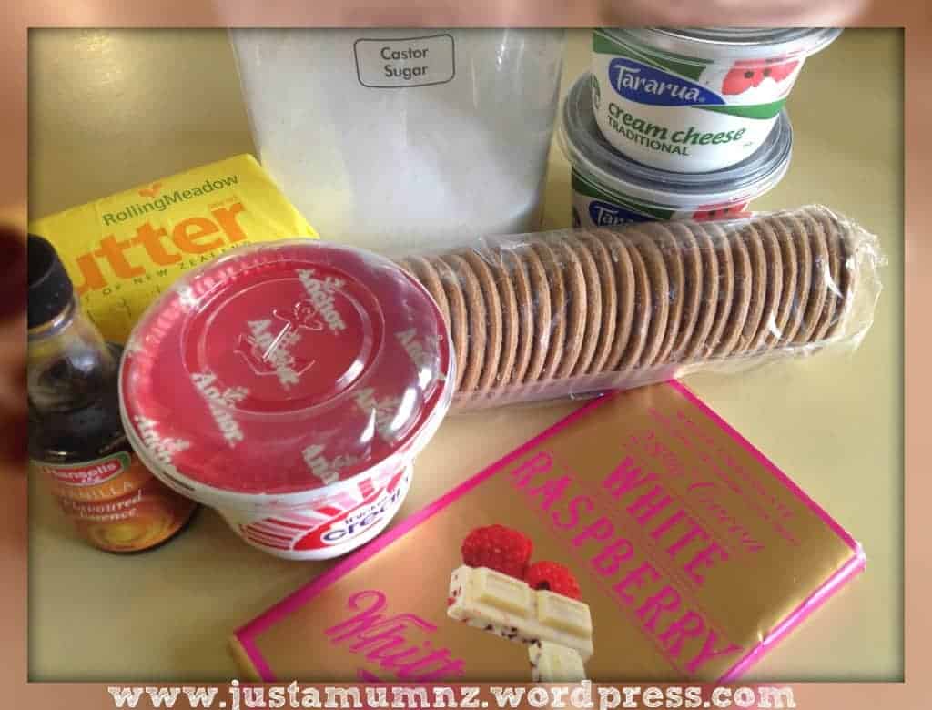 White Chocolate Cheesecake Ingredients