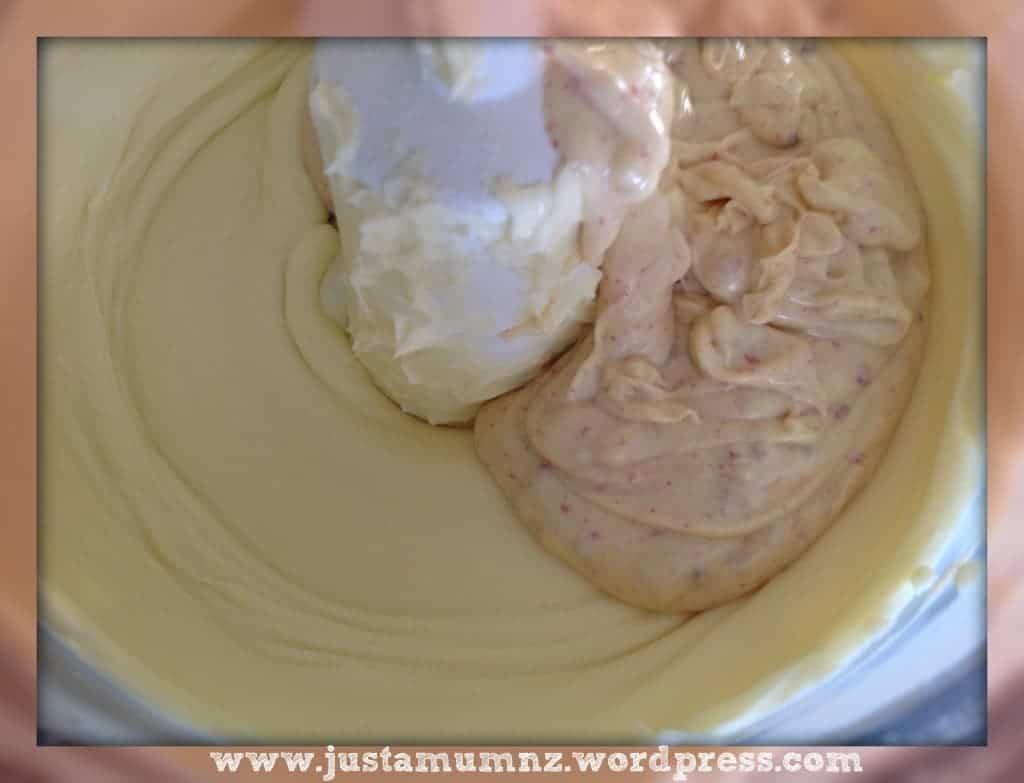 Making the White Chocolate Cheesecake