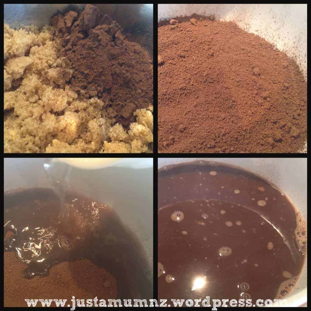 Chocolate Self Saucing Pudding step by step