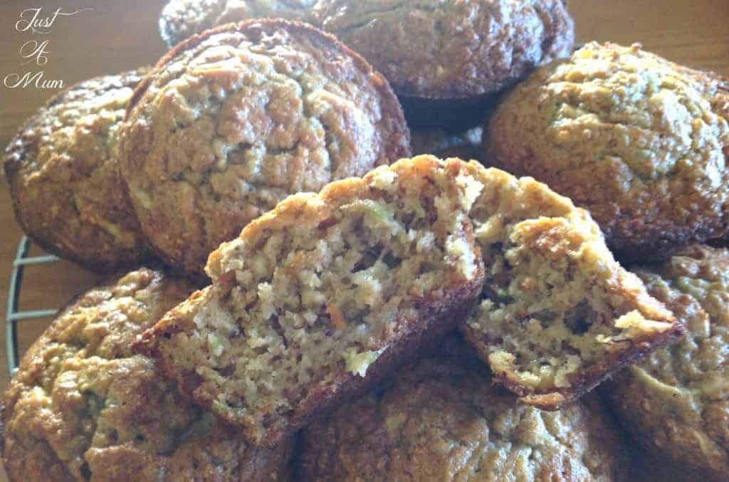 Apple Banana Carrot Oat Muffins