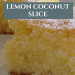 Easy Lemon Coconut Slice with a Zesty Sweet Flavour Pinterest Pin