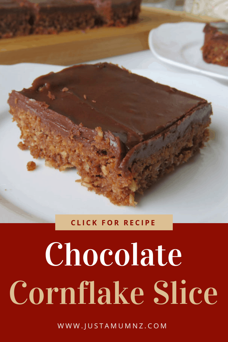 Delicious Chocolate Cornflake Slice, this is a great easy recipe. Have you made weetbix slice before, just like that. A great alternative. #recipes #baking #cornflakes #best 