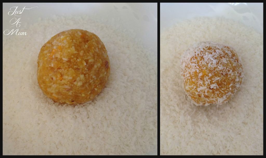 Just A Mum Apricot & Coconut Bliss Balls 