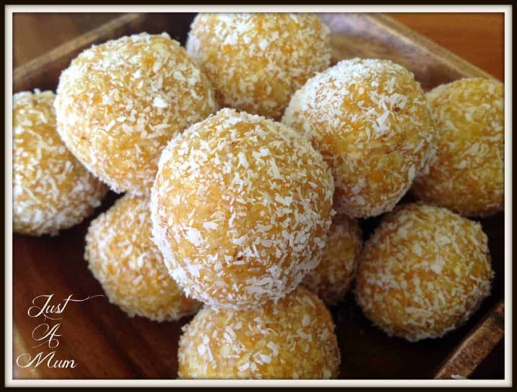 Just A Mum Apricot & Coconut Bliss Balls 