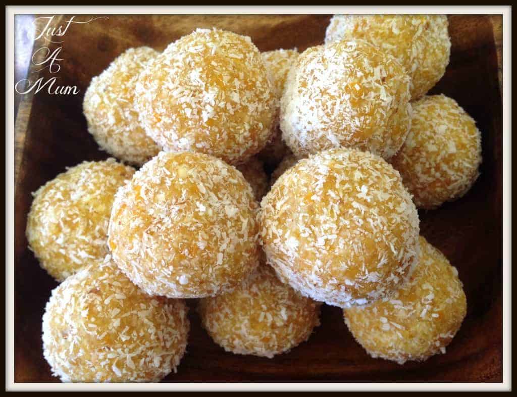 Just A Mum Apricot & Coconut Bliss Balls 