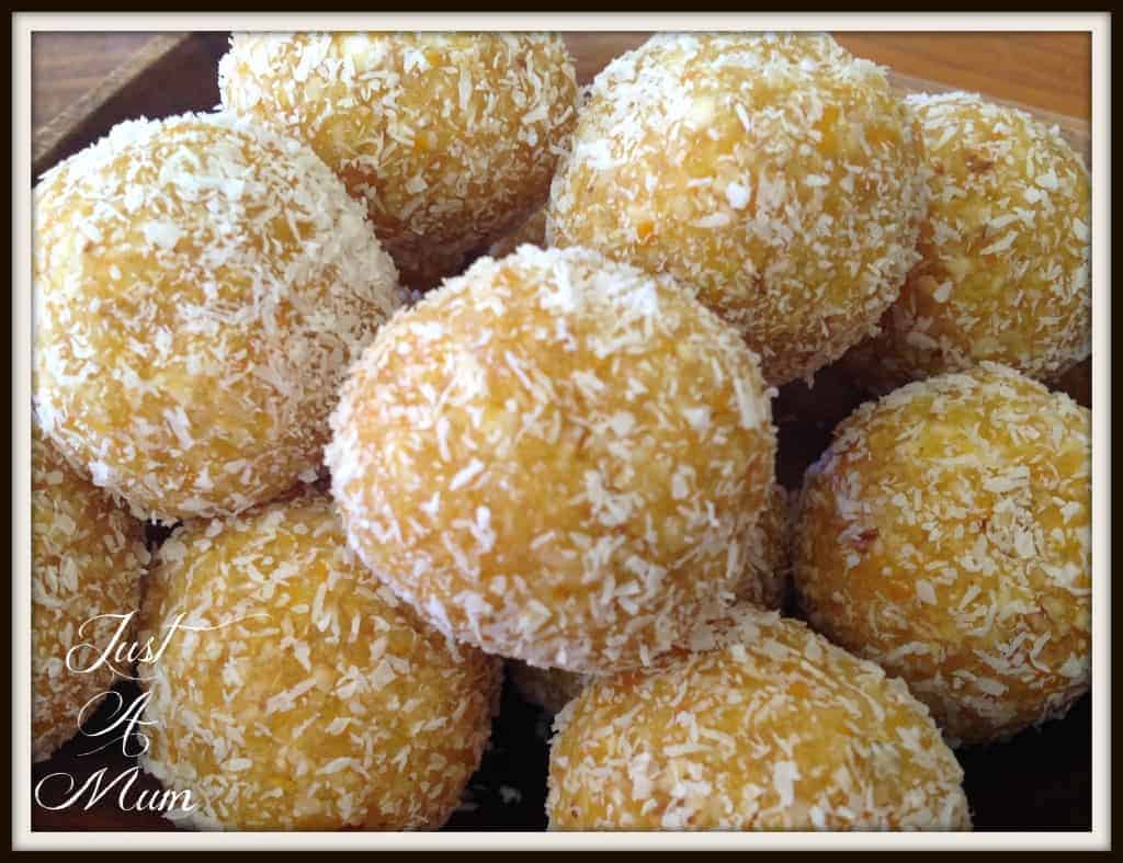 Just A Mum Apricot & Coconut Bliss Balls 