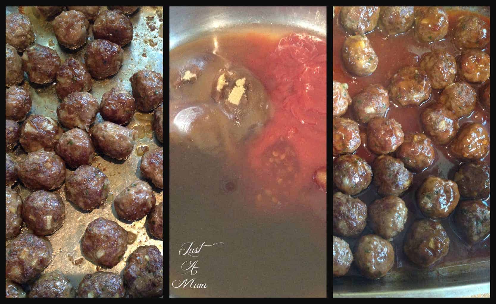 How to bake meatballs 