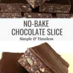 Best No-Bake Chocolate Slice – Classic & Delicious Pinterest Pin
