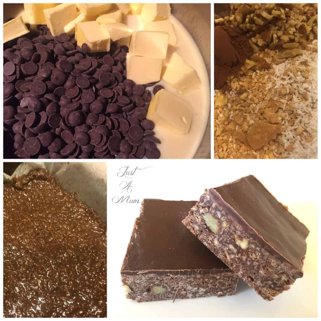 No Bake Chocolate Slice 1