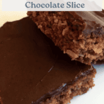 No-Bake Chocolate Slice for Lunchboxes & Snacks Pinterest Pin