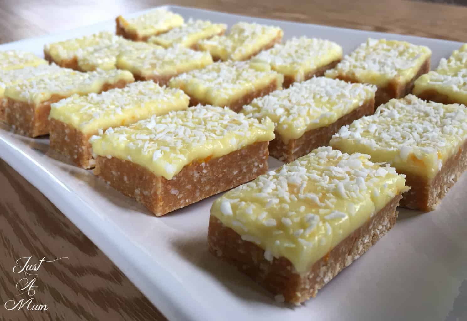 Just A Mum Citrus No Bake Slice 