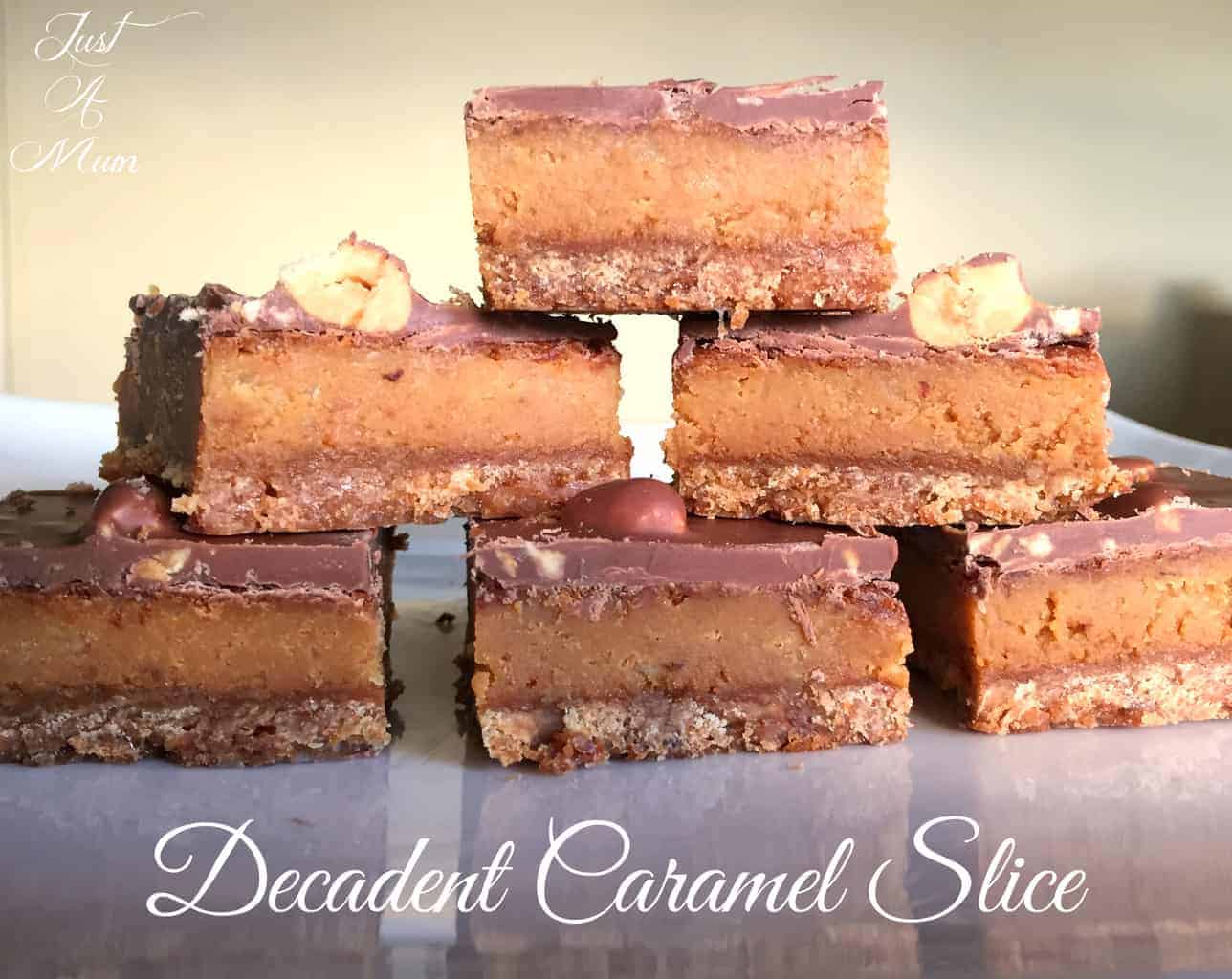 Decadent Caramel Slice Just a Mum's Kitchen