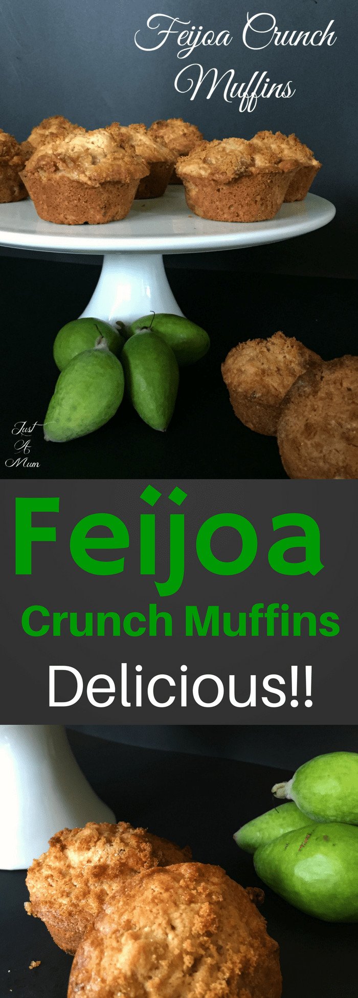 Just A Mum's Feijoa Crunch Muffins