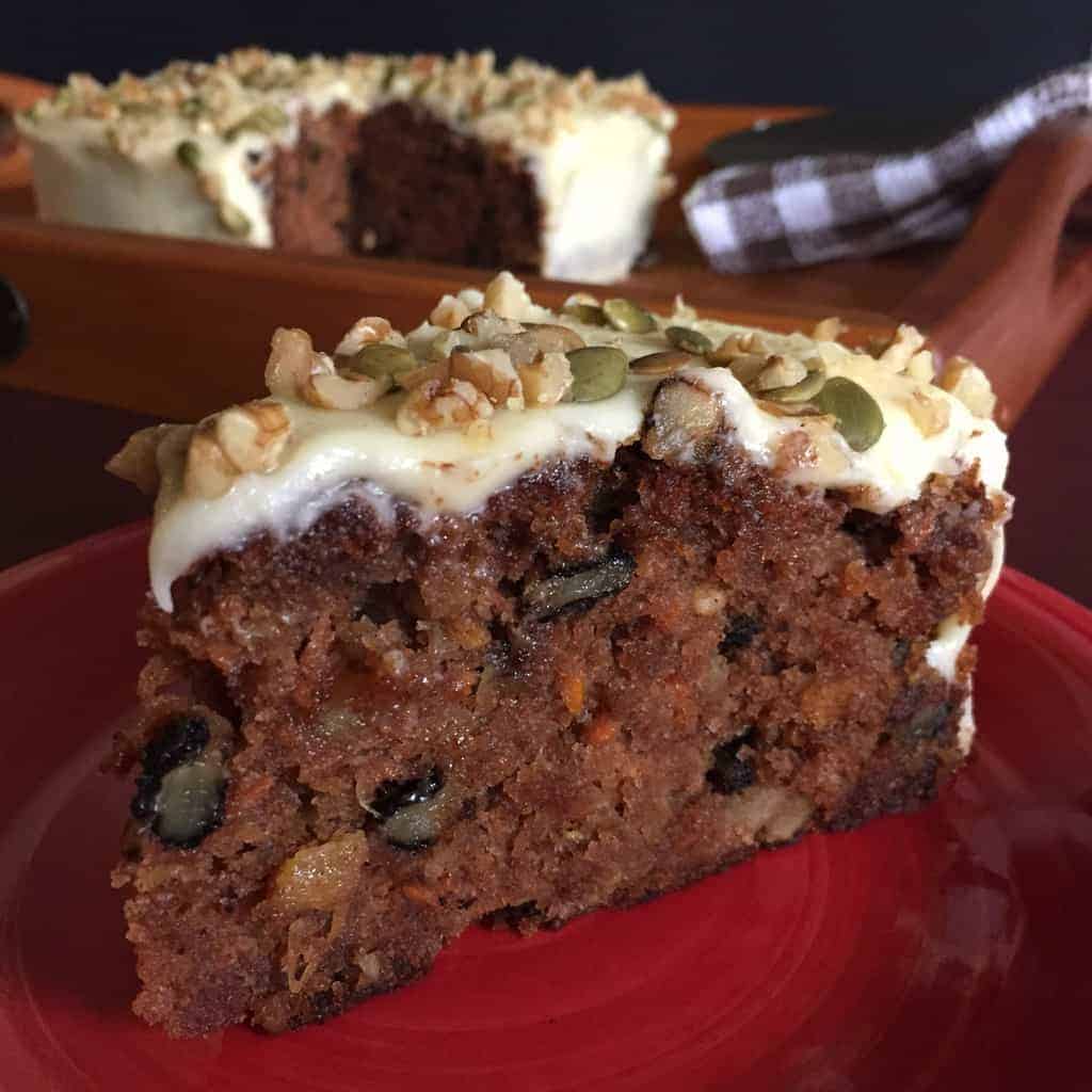 Carrot Pineapple & Walnut Cake