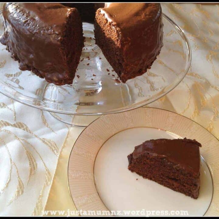 Grandma's Microwave Chocolate Cake