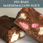 Easy No-Bake Marshmallow Slice Recipe Pinterest Pin