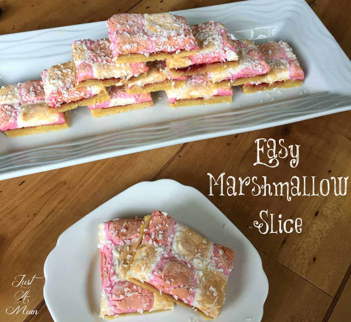 Easy Marshmallow Slice - Just A Mum