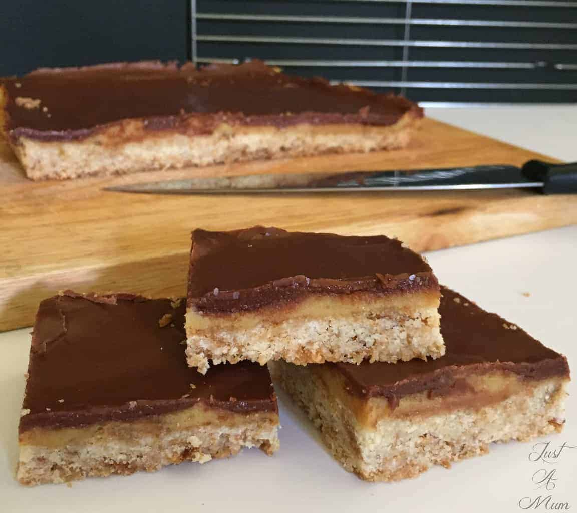 Just a Mum's Choc Caramel Weetbix Slice