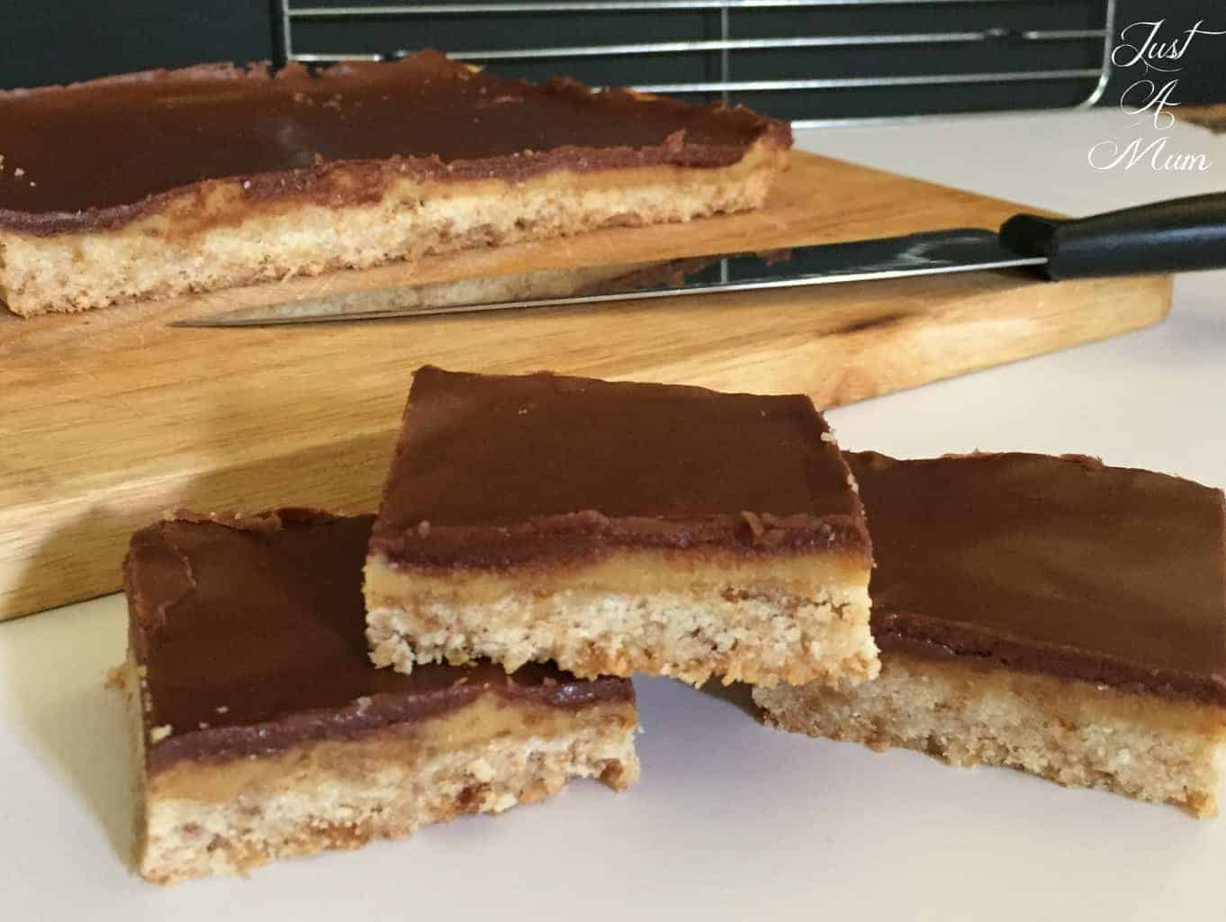 Chocolate Caramel Weetbix Slice