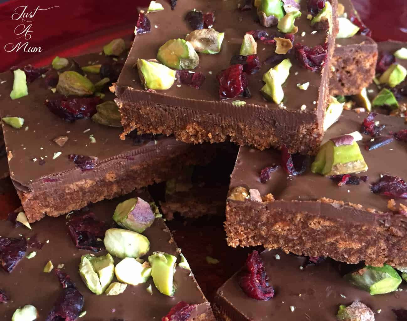 No Bake Chocolate Fudge Slice - Just A Mum