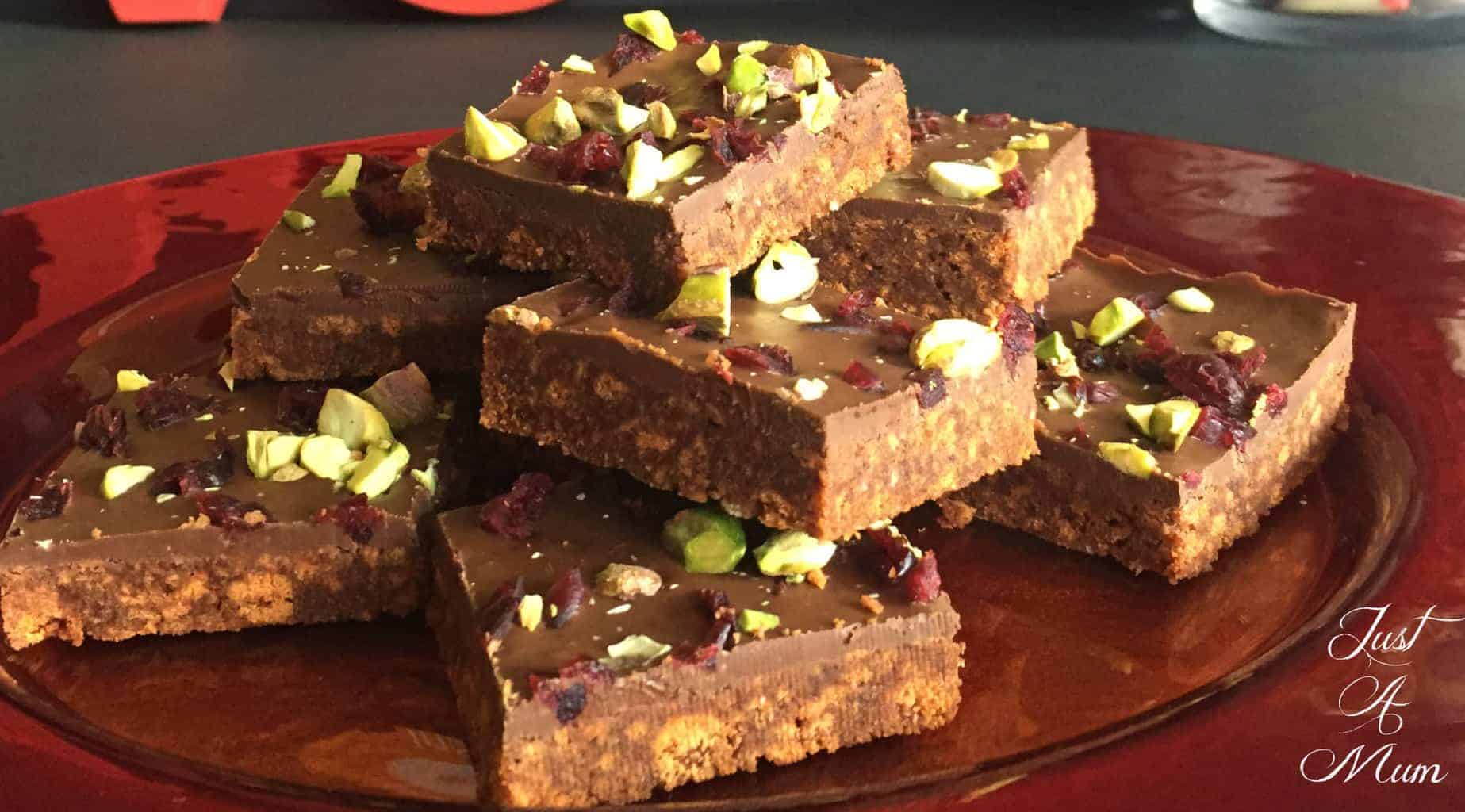 No Bake Chocolate Fudge Slice - Just A Mum