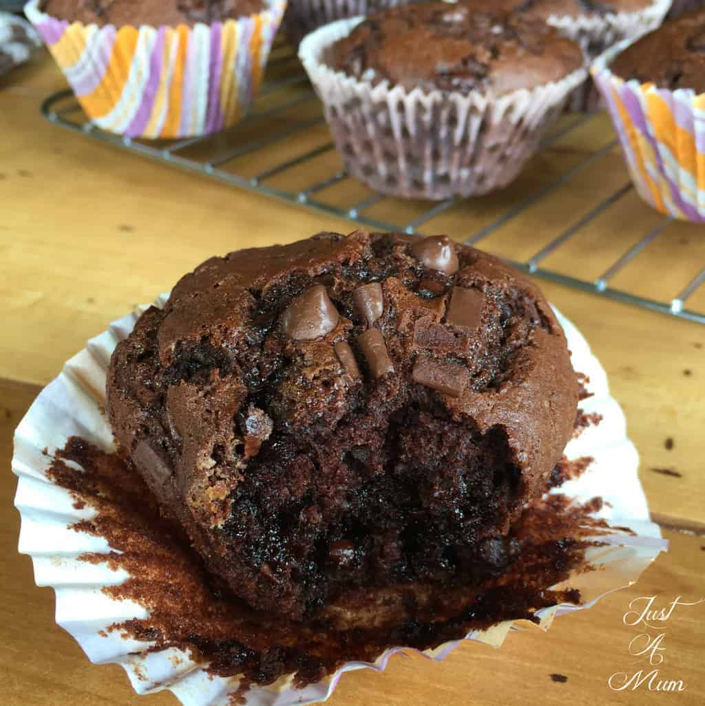 Just A Mum's Double Chocolate Muffin Recipe 2.0