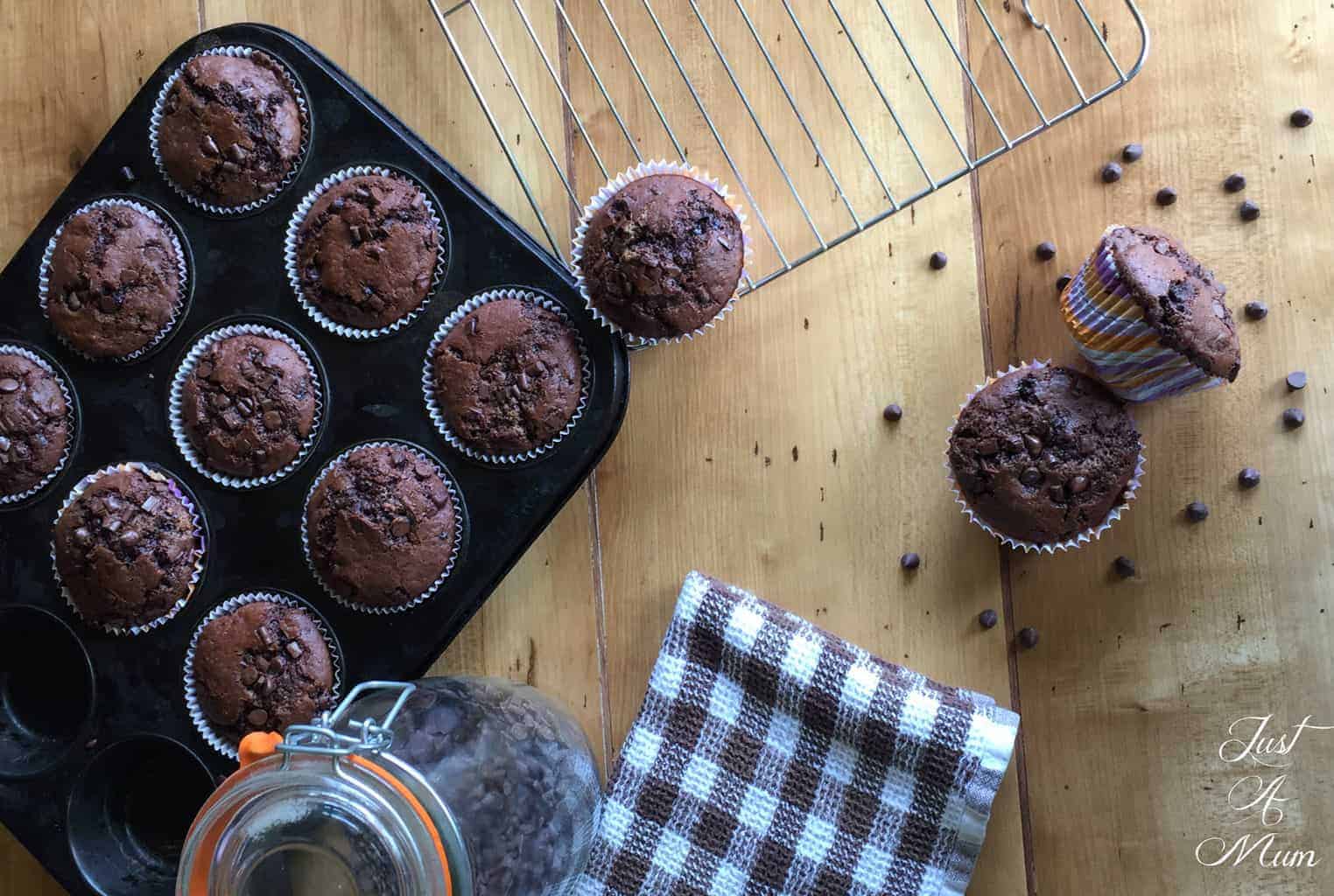 Just A Mum's Double Chocolate Muffin Recipe 2.0