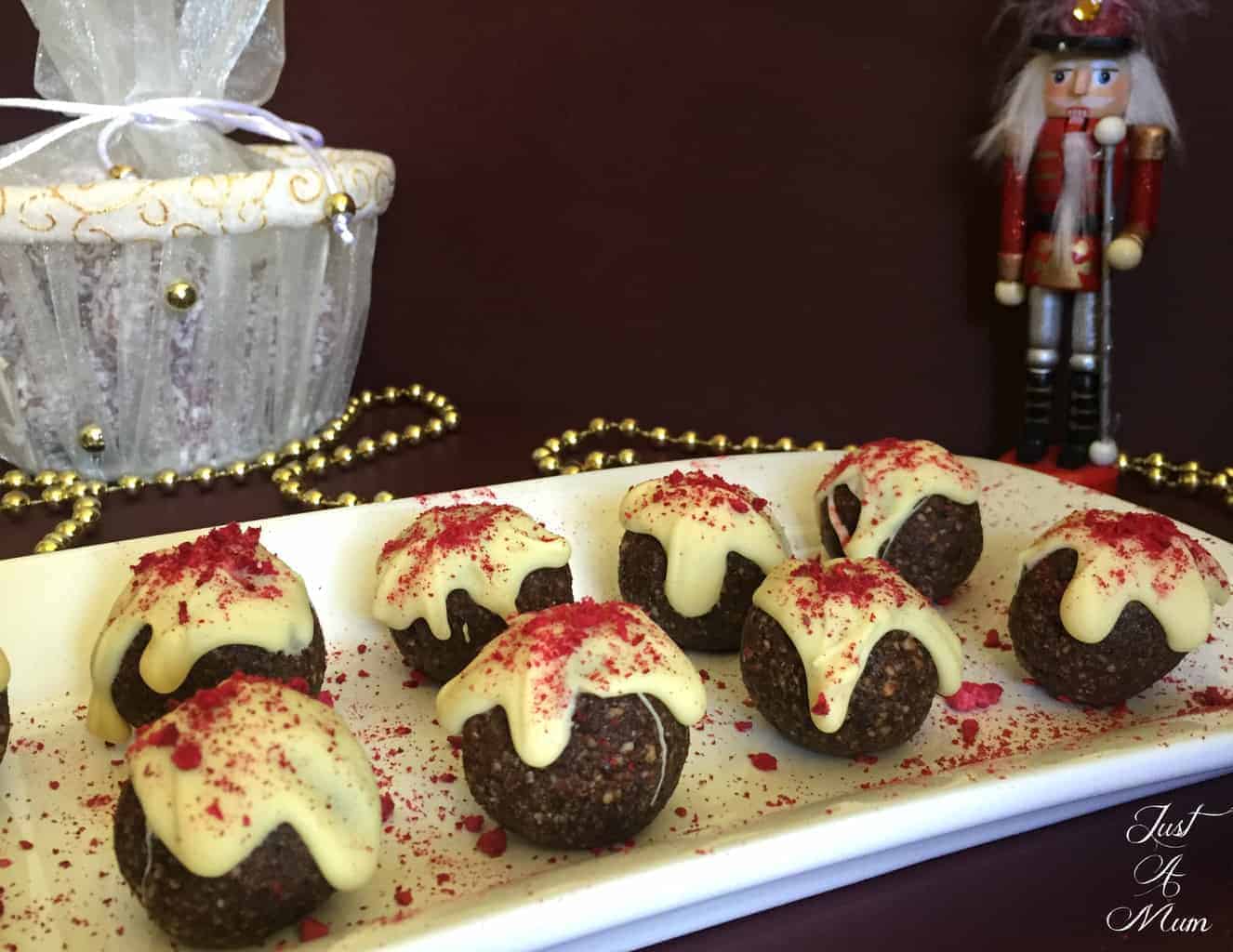 Just A Mum's Christmas Pudding Bliss Balls