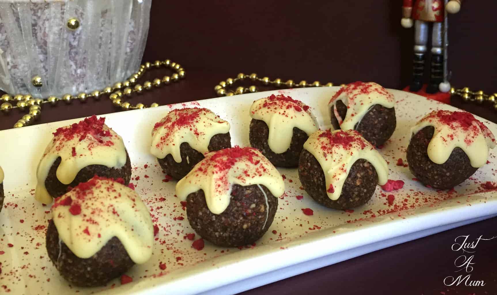 Just A Mum's Christmas Pudding Bliss Balls