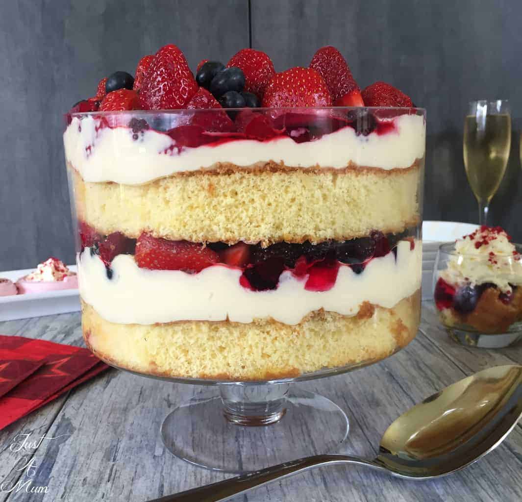 Mascarpone Custard Trifle - Just A Mum