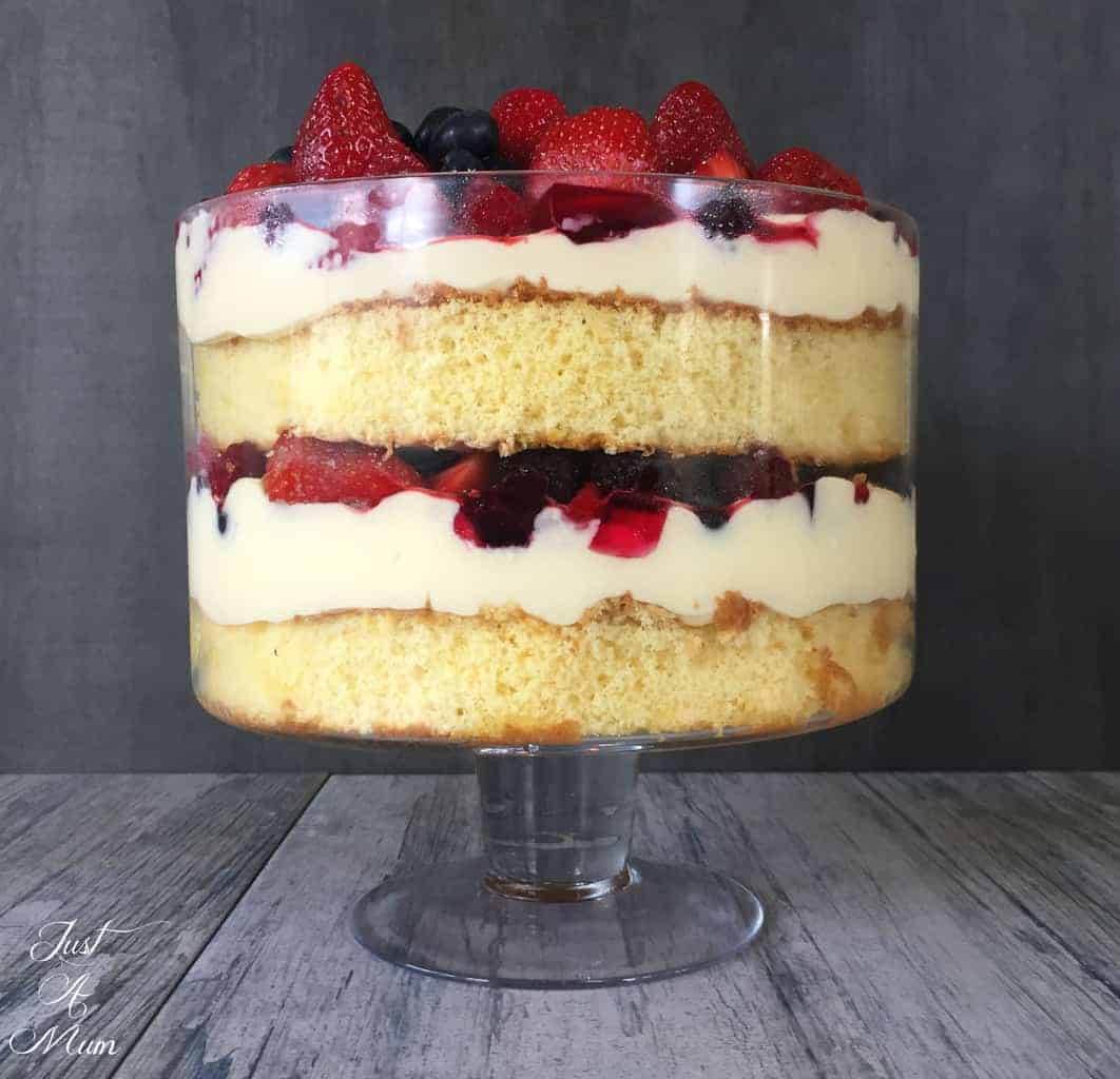 Mascarpone Custard Trifle - Just A Mum