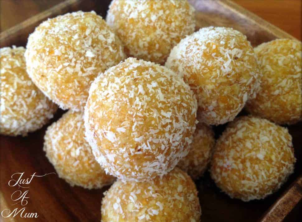 Just A Mum's Apricot & Coconut Bliss Balls 