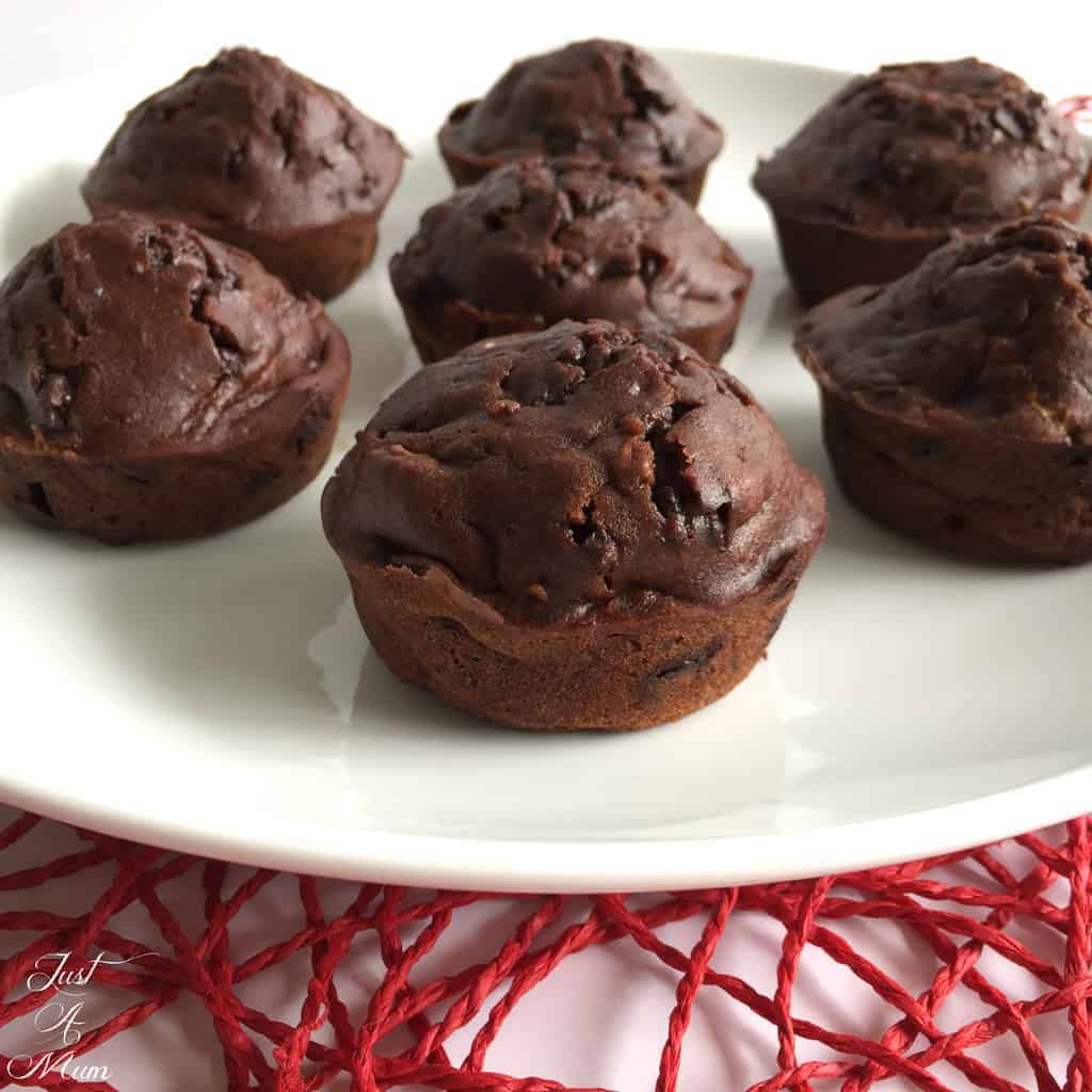 Double Chocolate Zucchini Carrot Muffins - Just A Mum