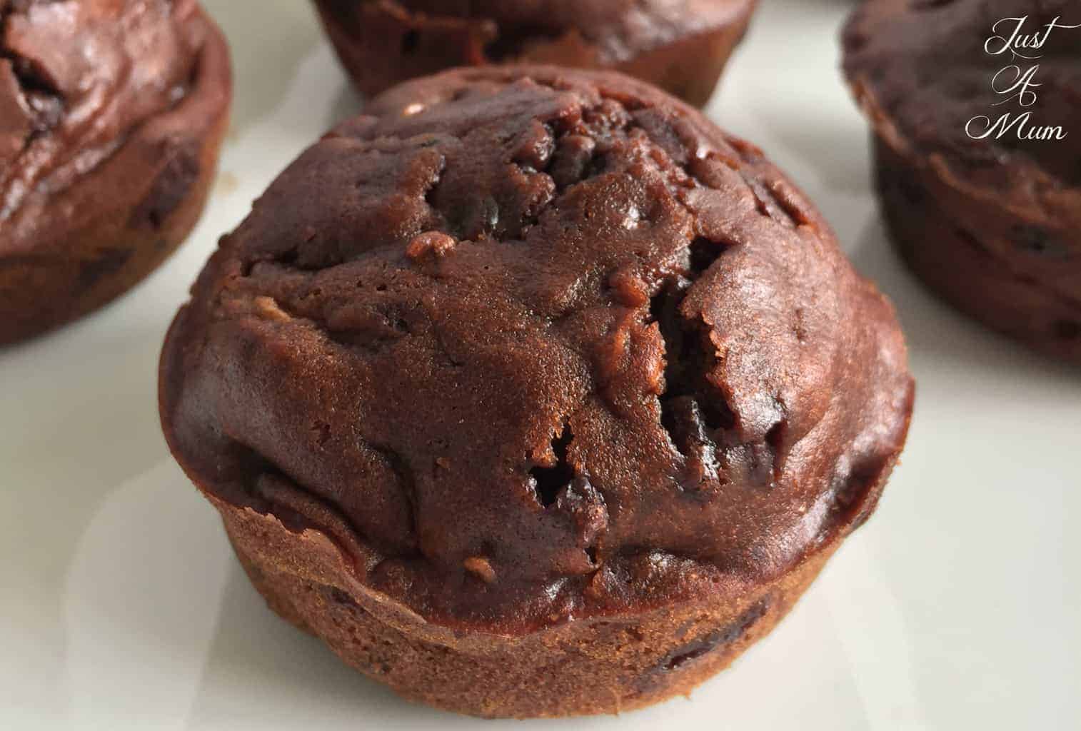 Double Chocolate Zucchini Carrot Muffins - Just A Mum