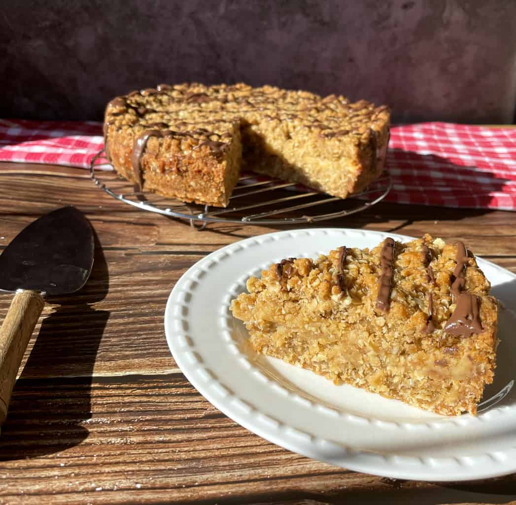 Delicious Caramel Filled Anzac Slice 