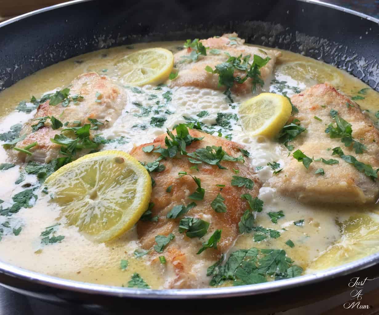 Creamy Lemon Parmesan Chicken - Just A Mum