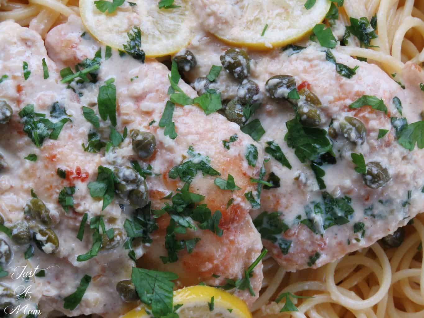 Creamy Lemon Parmesan Chicken - Just A Mum