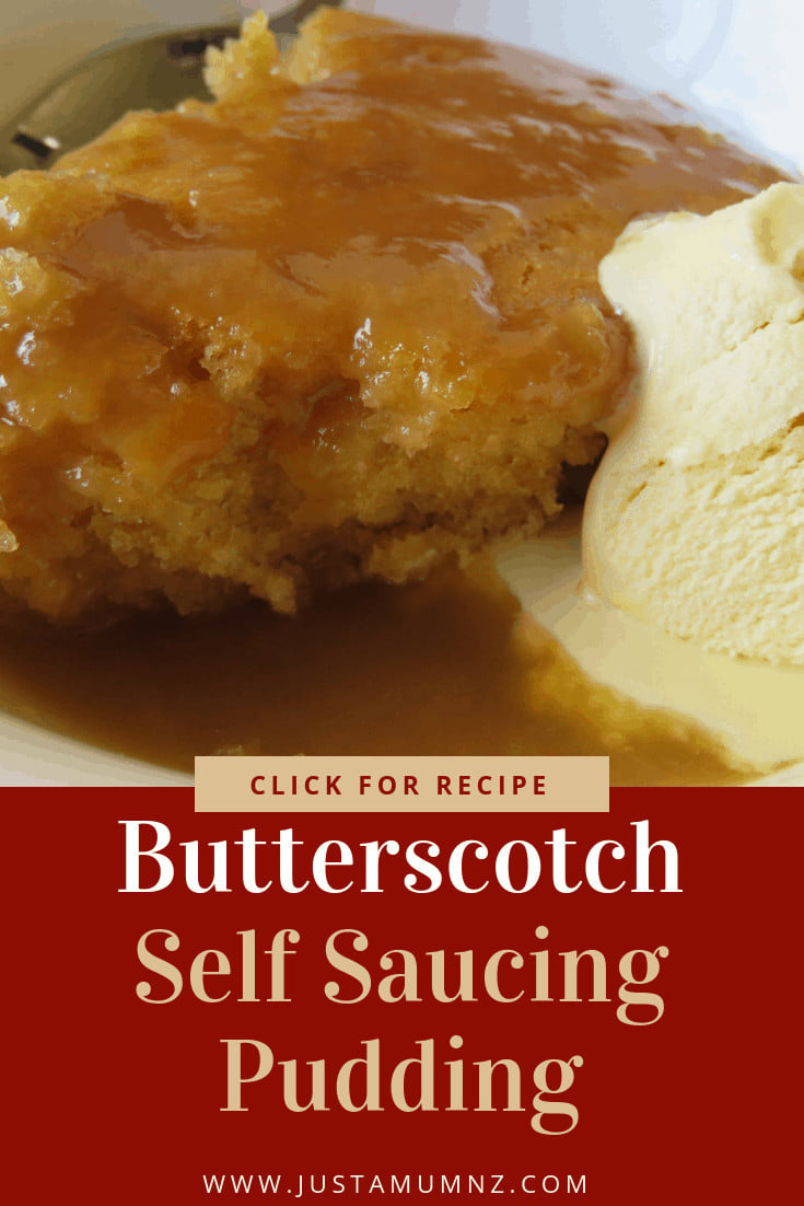 Delicious Butterscotch Self Saucing Pudding, is one of the most tasty desserts! Sticky, it is the best! #easy #recipes #family #icecream #winter #self-saucing