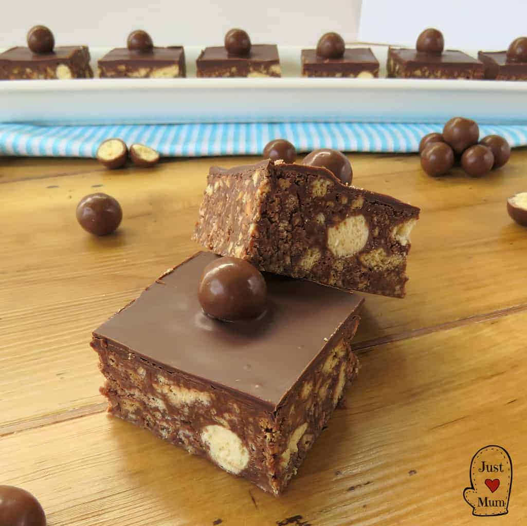 Maltesers No-Bake Slice - Just a Mum's Kitchen