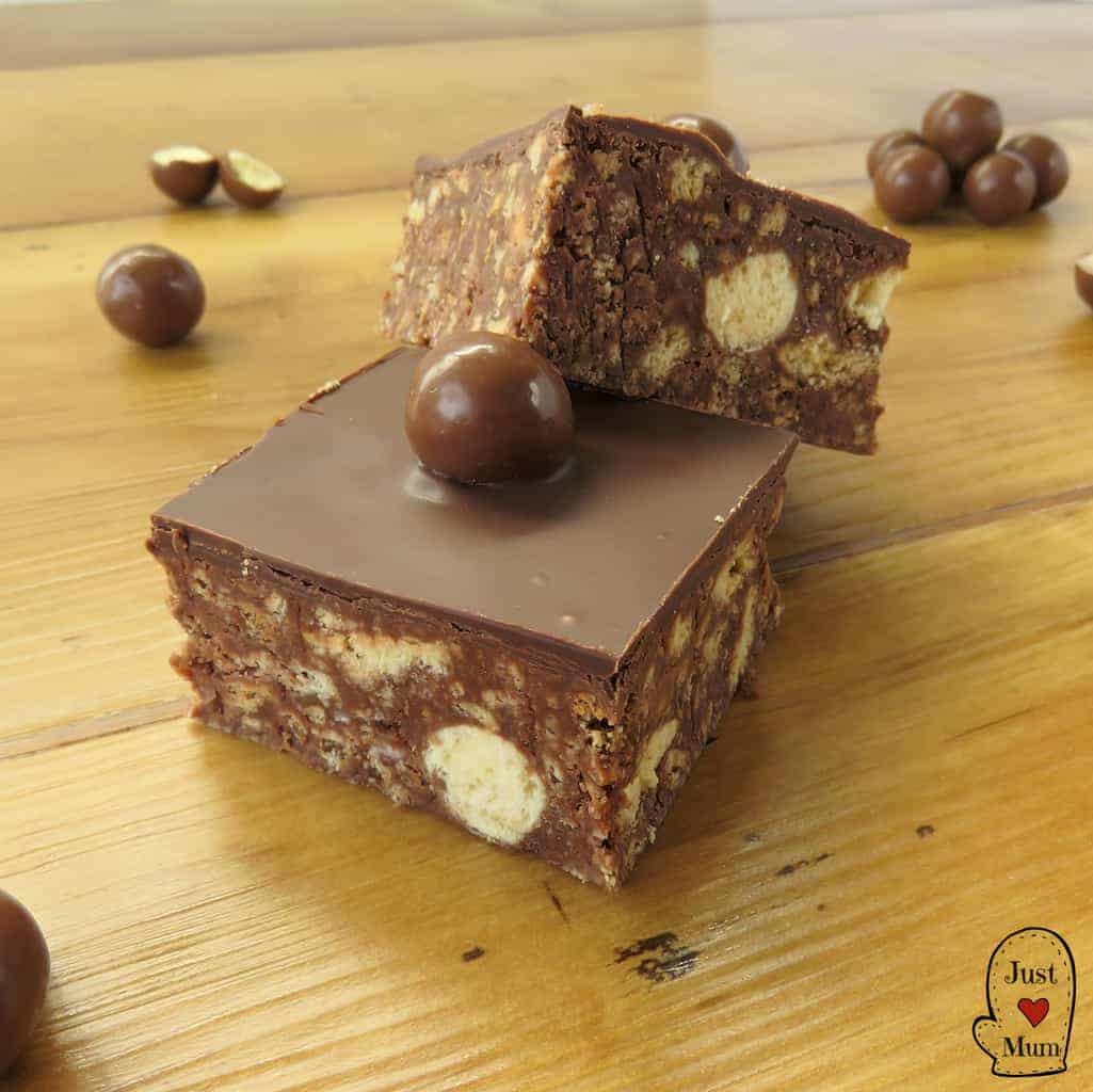 Maltesers No-Bake Slice - Just a Mum's Kitchen